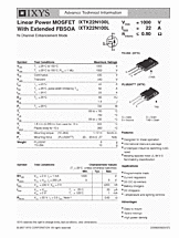 DataSheet IXTK22N100L pdf